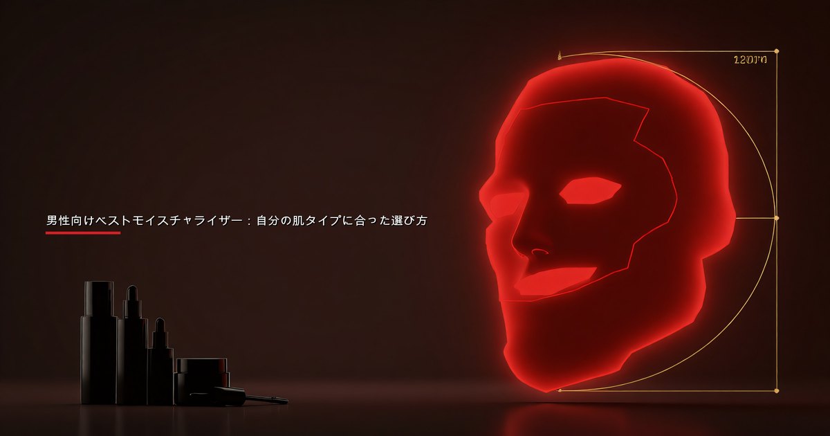 毎日のスキンケアルーティンの一部としてモイスチャライザーを塗る男性