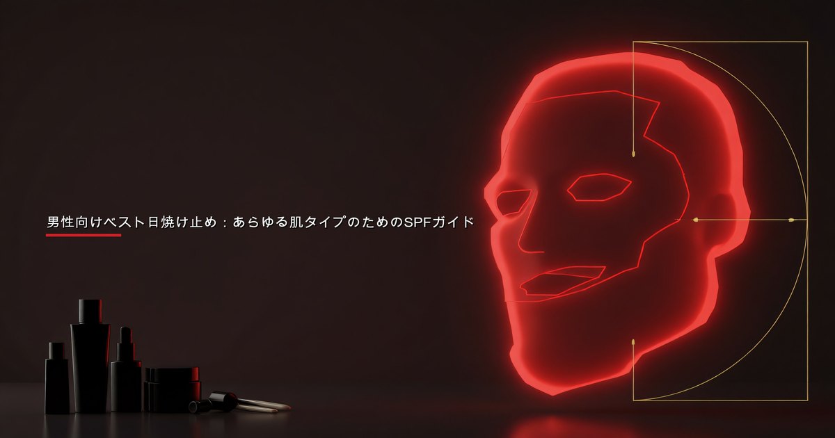 自分の肌タイプに合った日焼け止めを選ぶ男性