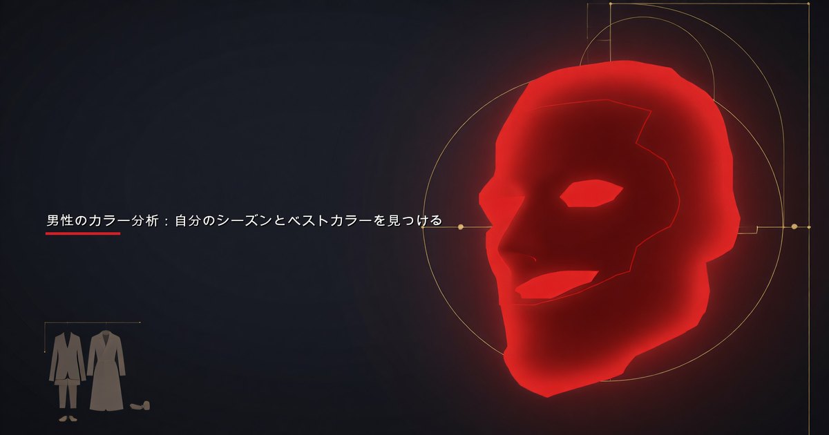 シーズナルカラーパレットを決定するために異なる色のシャツを試す男性