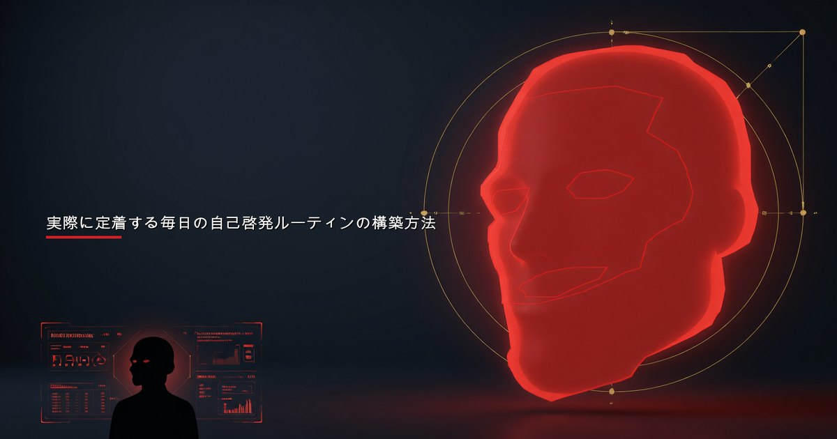 男性の毎日の自己啓発ルーティン