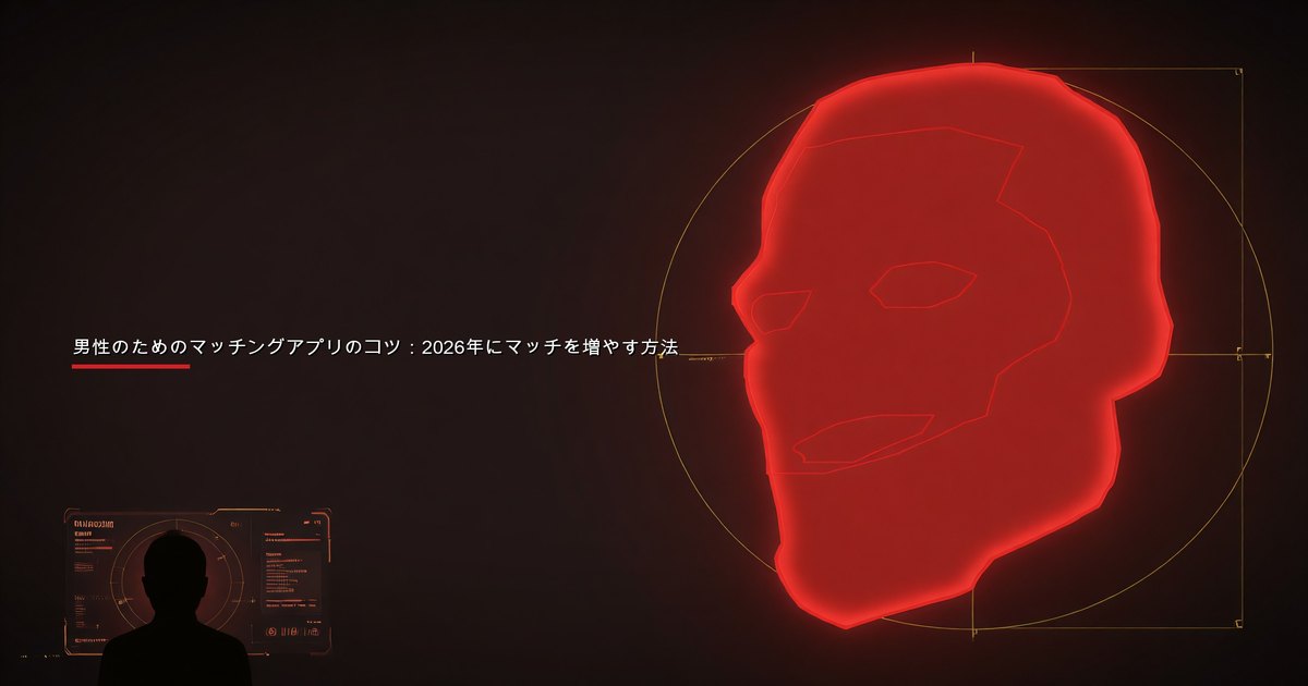 スマートフォンでマッチングアプリを使い、画面に複数のマッチが表示されている男性