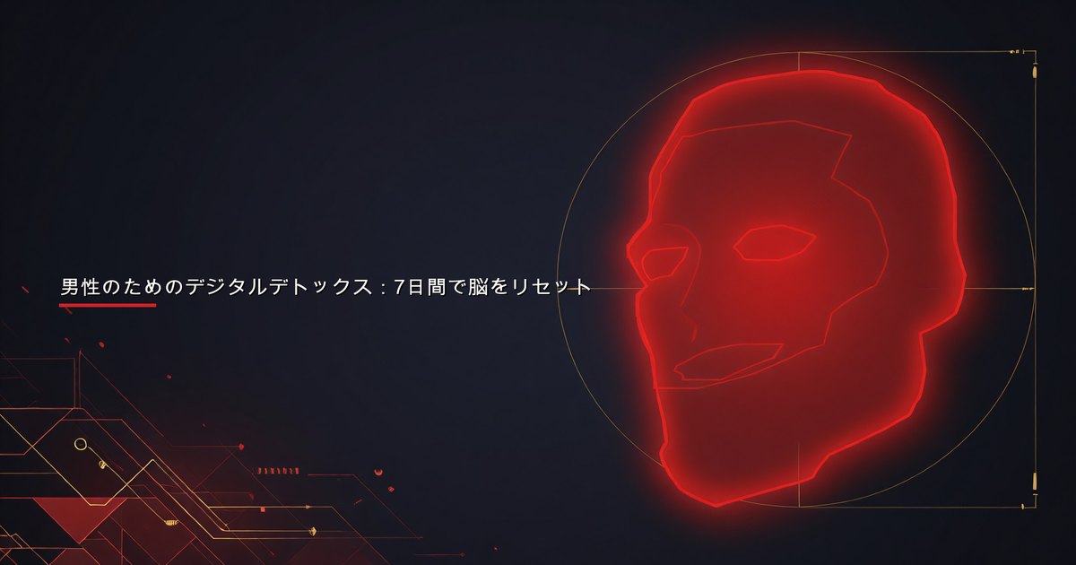 デジタルデトックスのためにスマホを置き、澄んだ心を持つ男性