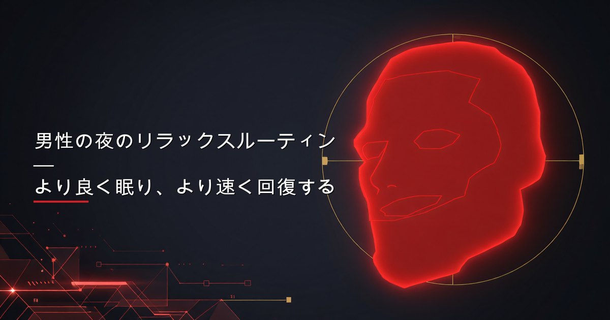 男性の夜のリラックスルーティン — より良く眠り、より速く回復する