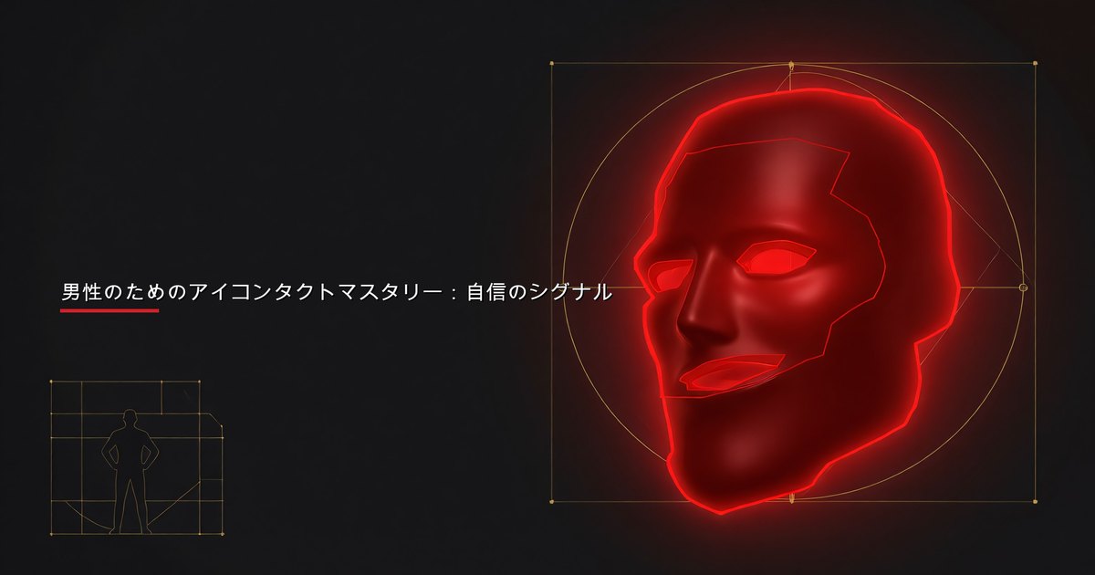 社交的な会話で自信に満ちたアイコンタクトをする男性