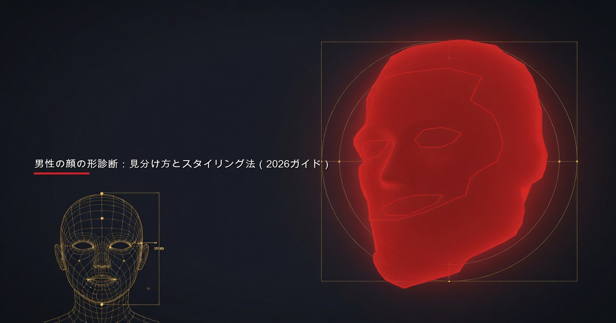 メジャーテープを使って顔の形を測定する男性