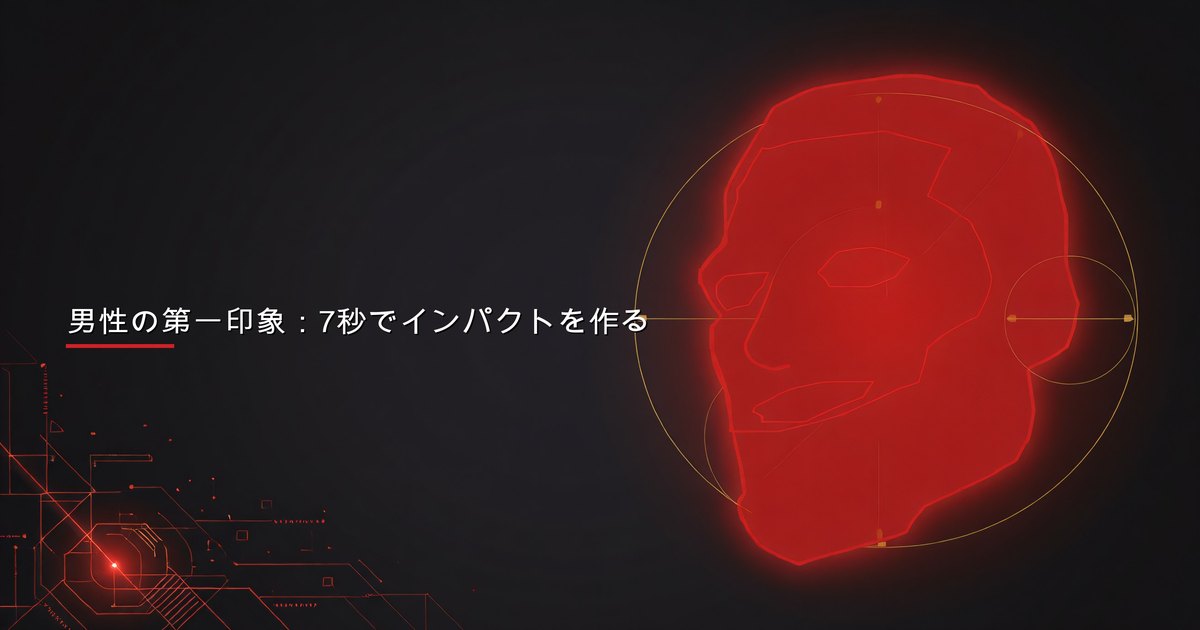 男性の第一印象：身だしなみ、ボディランゲージ、アイコンタクト、声のトーン、会話のきっかけを網羅する7秒フレームワーク