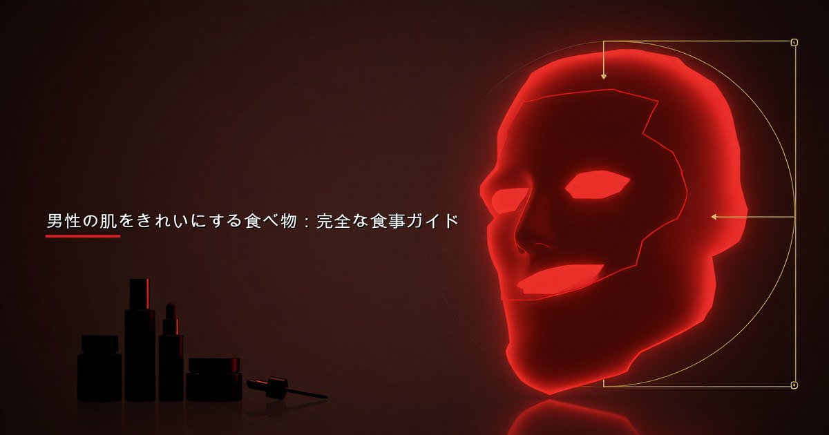 男性の肌をきれいにする食べ物：完全な食事ガイド