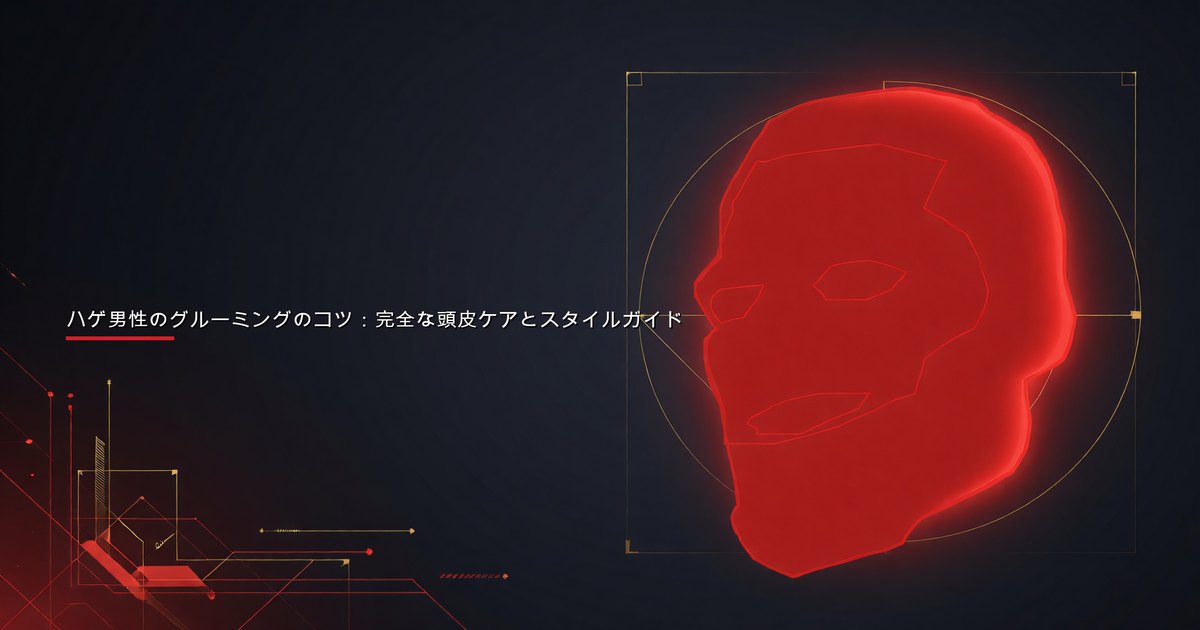 毎日のグルーミングルーティンの一環として頭皮に日焼け止めと保湿剤を塗るハゲの男性