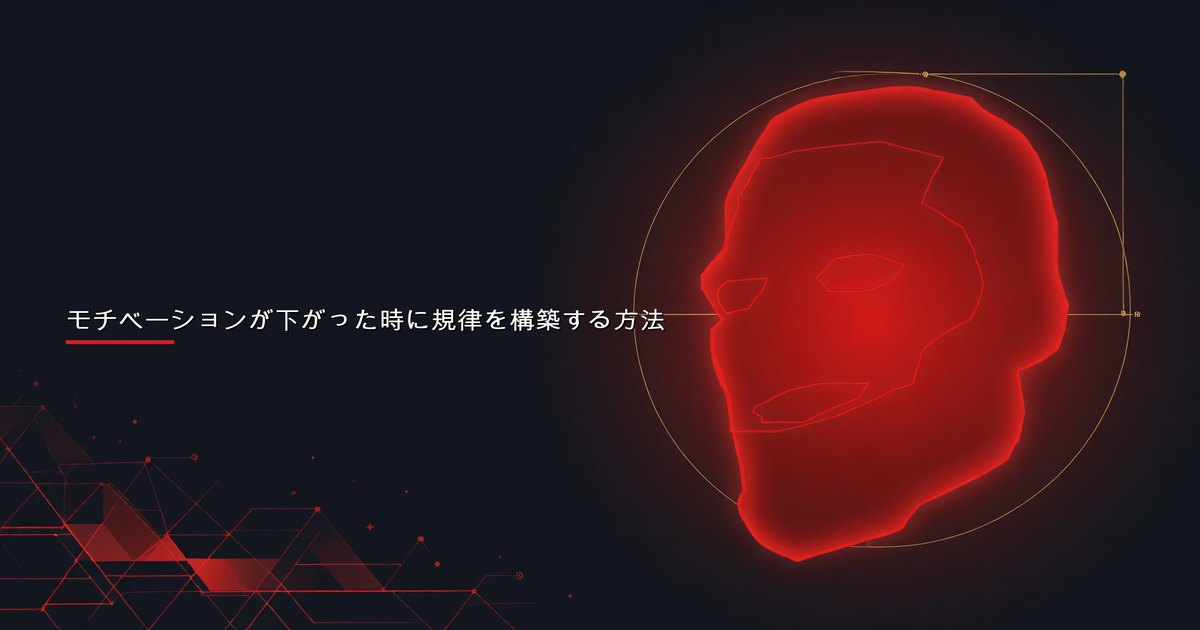 一貫したデイリールーティンを通じて規律を構築する男性