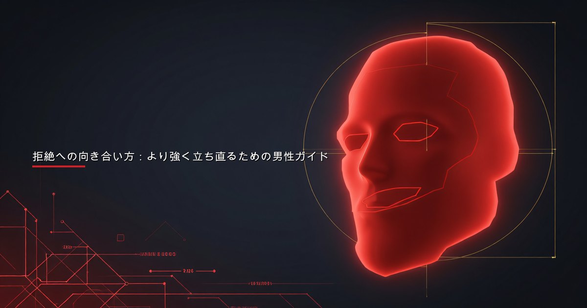 拒絶を冷静に受け止め、自信を持って前に進もうとする男性
