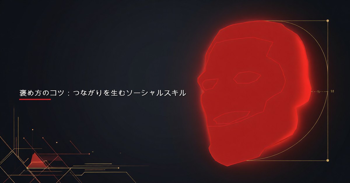 社交的な会話で心からの褒め言葉を伝える男性