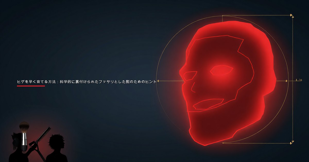 ヒゲを早く育てる方法：科学的に裏付けられたフッサリとした髭のためのヒント