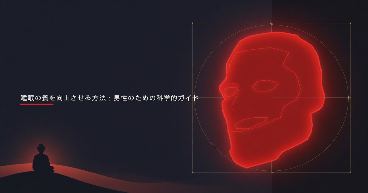 科学的プロトコルで回復とテストステロンを向上させる睡眠の質を改善する男性