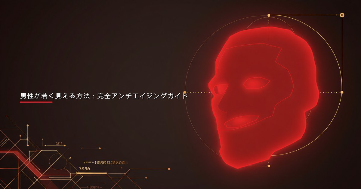 若々しく身だしなみの整った男性、ホリスティックなアンチエイジングアプローチを示す