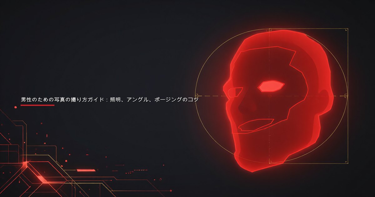 自然光とスマートフォンを使って屋外でセルフィーを撮る男性