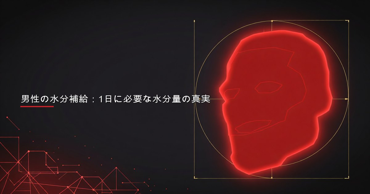 男性の水分補給：1日に必要な水分量の真実