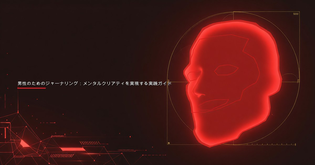 明確で集中した心を持ってジャーナルに書き込む男性