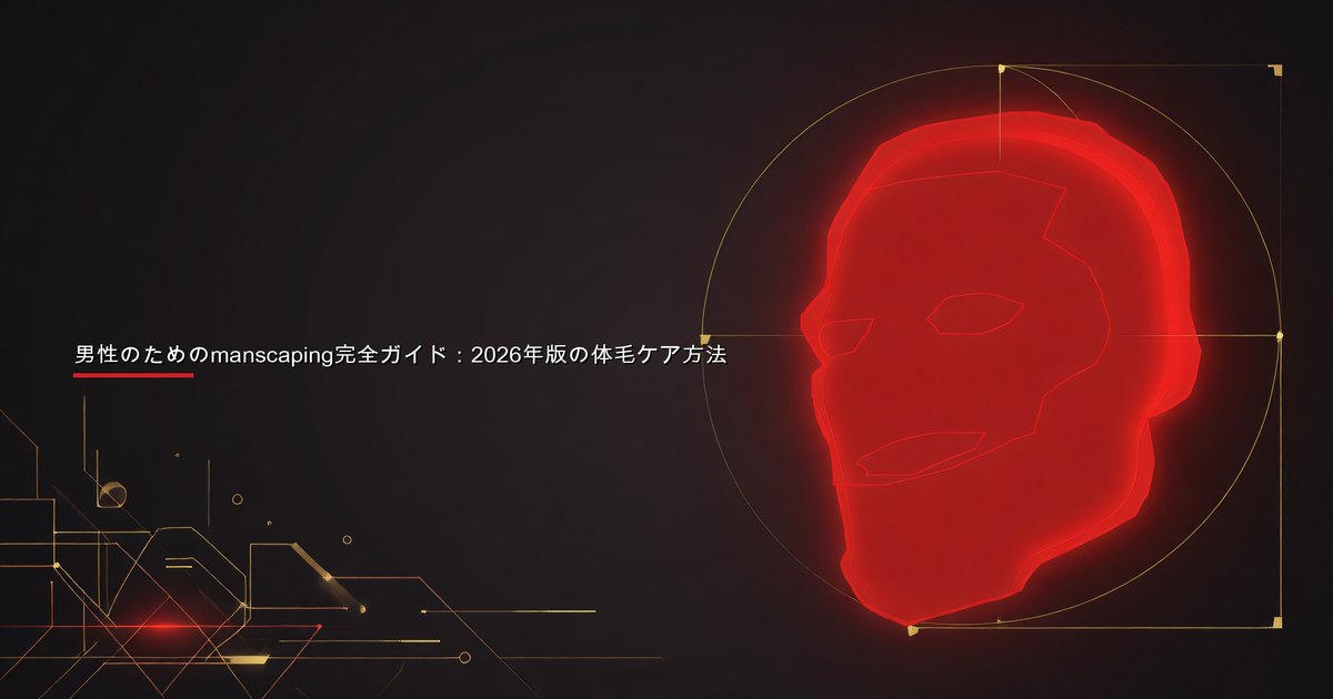 電気ボディグルーマーで体毛をトリミングする男性