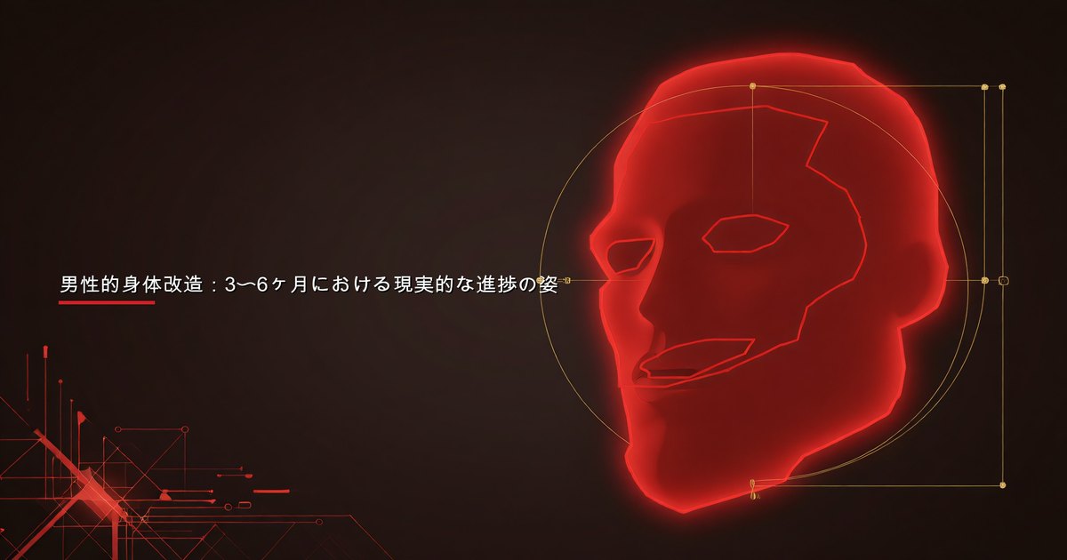 数ヶ月間の継続的なトレーニングで身体改造進捗を追跡する男性