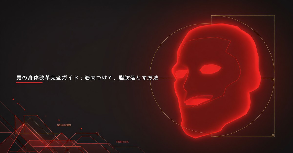 漸進的抵抗トレーニングと栄養管理で身体改革に取り組む男性