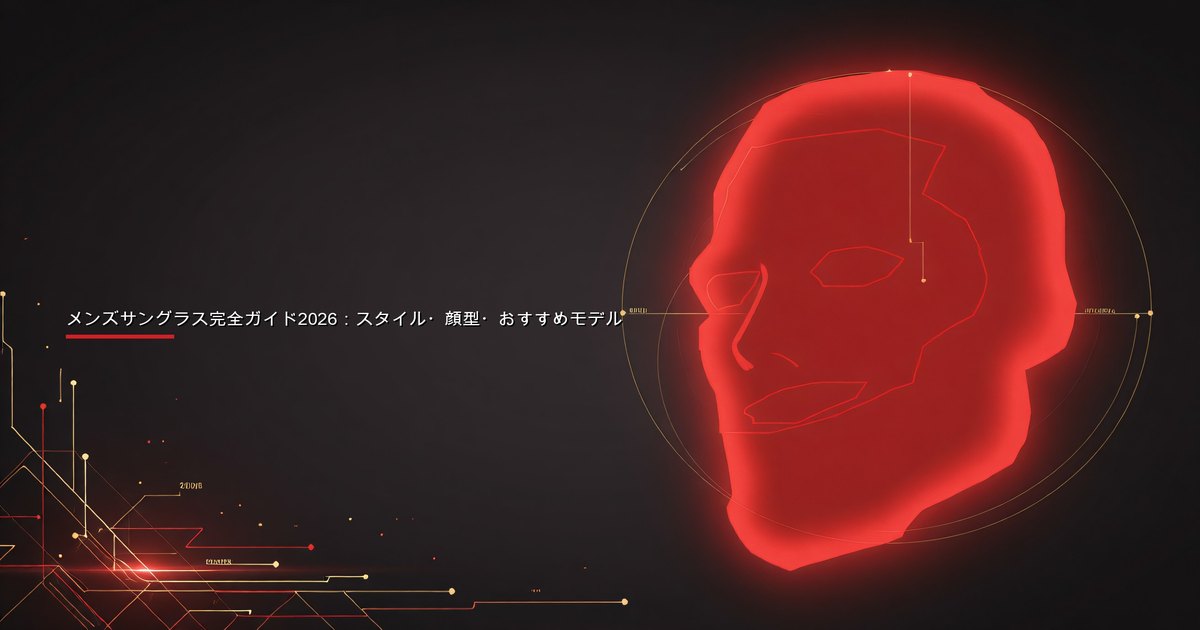 メンズサングラスガイド2026 — 顔型に合わせたさまざまなフレームスタイル