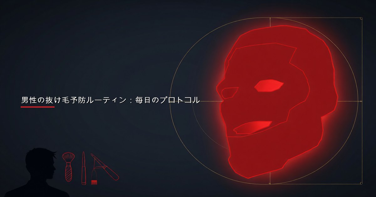 抜け毛予防ケアを毎日の習慣に取り入れる男性