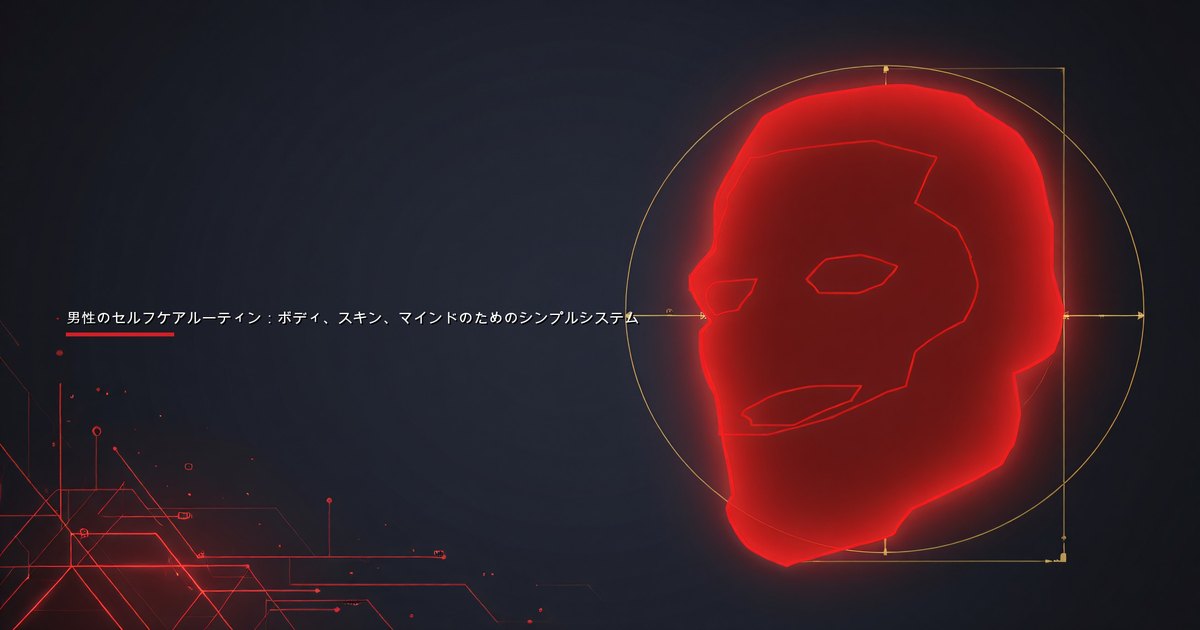 ボディ、スキン、マインドをカバーするシンプルなデイリーセルフケアルーティンを実践する男性