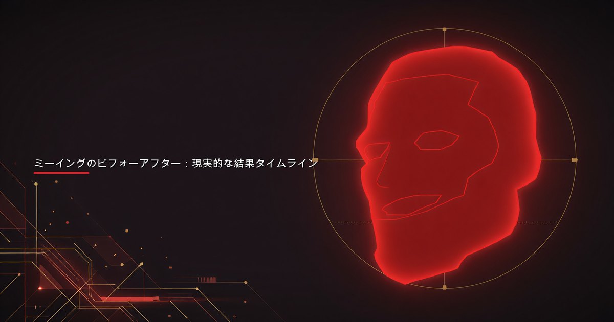 ミーイングのビフォーアフター：現実的な結果タイムライン