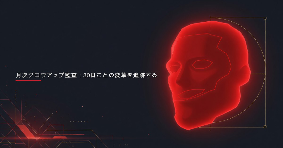 月次グロウアップ監査：30日ごとの変革を追跡する