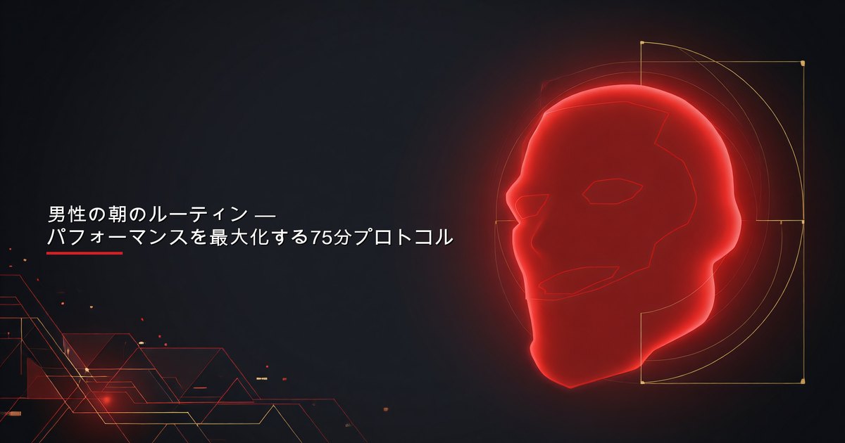 男性の朝のルーティン — パフォーマンスを最大化する75分プロトコル