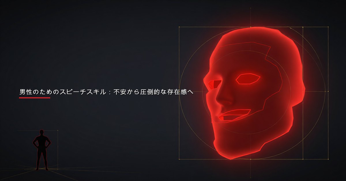 観客に自信に満ちたプレゼンテーションを行う男性