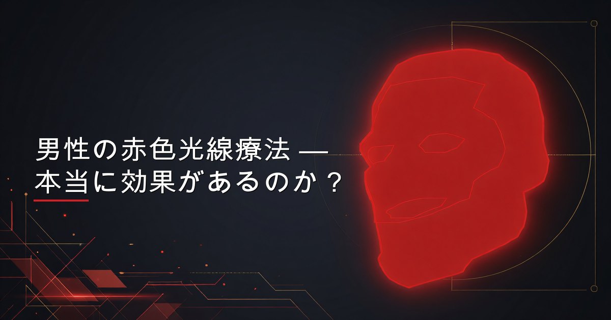男性の赤色光線療法 — 本当に効果があるのか？