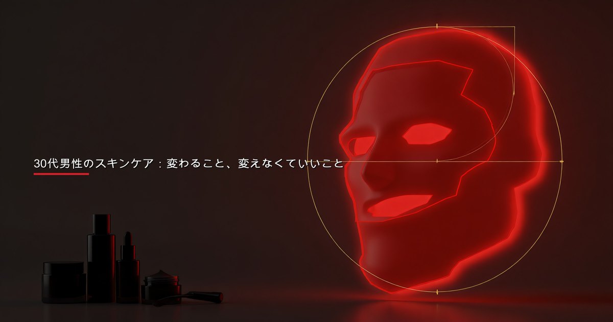 洗面所の鏡の前でスキンケア製品を顔に塗る男性