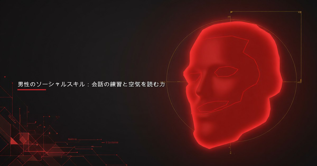 グループの中で会話スキルを練習し、社会的な手がかりを読み取る男性
