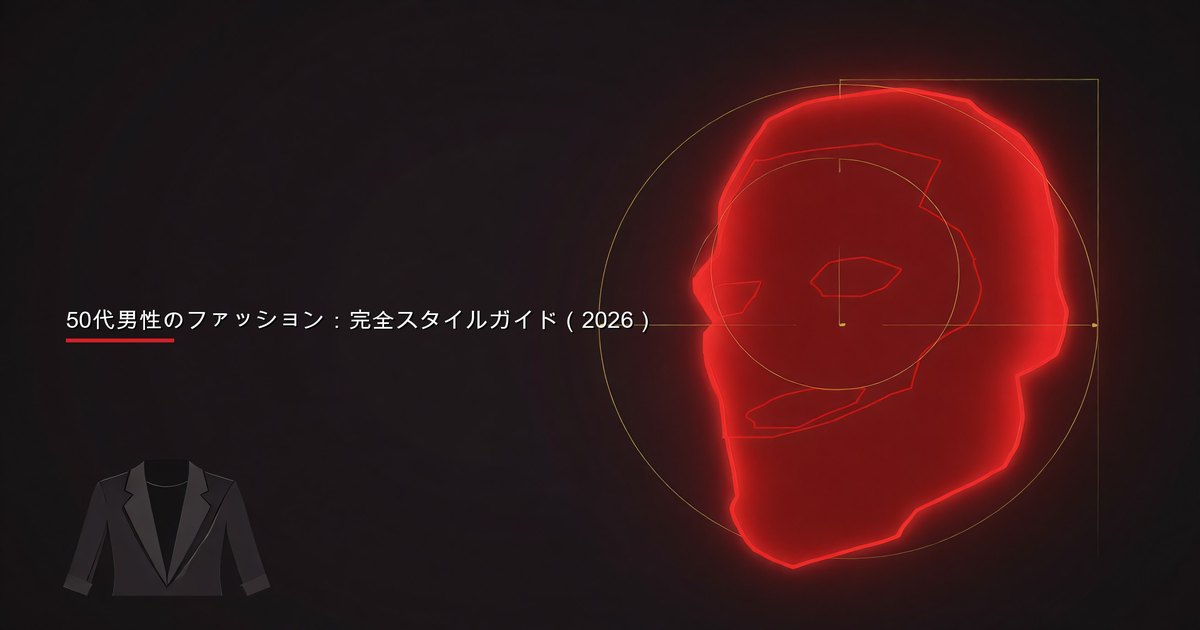 上質なカジュアルウェアを着こなす50代以上の男性