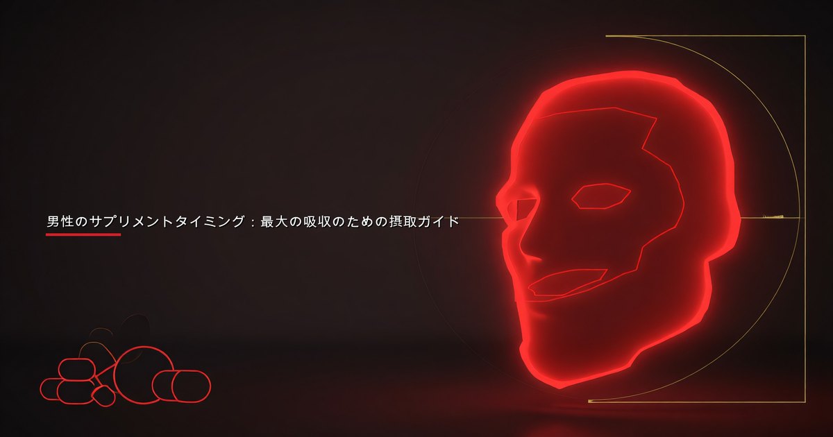キッチンのカウンターで毎日のサプリメントを朝晩の枠に整理する男性