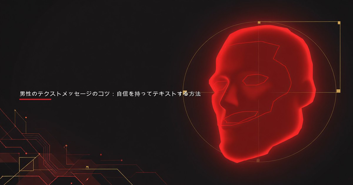 スマートフォンでテキストする男性