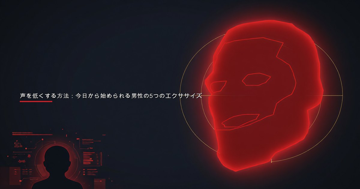 声を低くする方法：今日から始められる男性の5つのエクササイズ