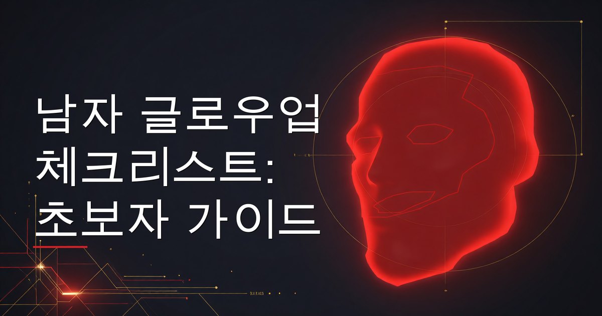 남자 글로우업 체크리스트: 초보자 가이드