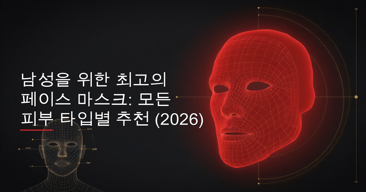 남성을 위한 최고의 페이스 마스크: 모든 피부 타입별 추천 (2026)