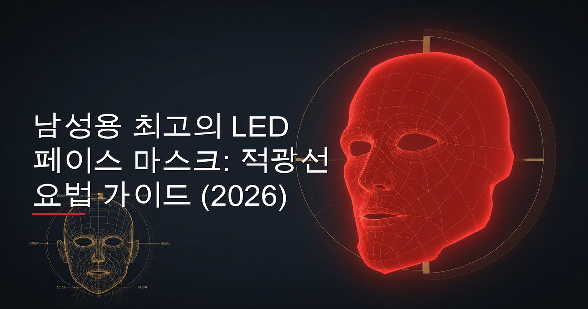 남성용 최고의 LED 페이스 마스크: 적광선 요법 가이드 (2026)