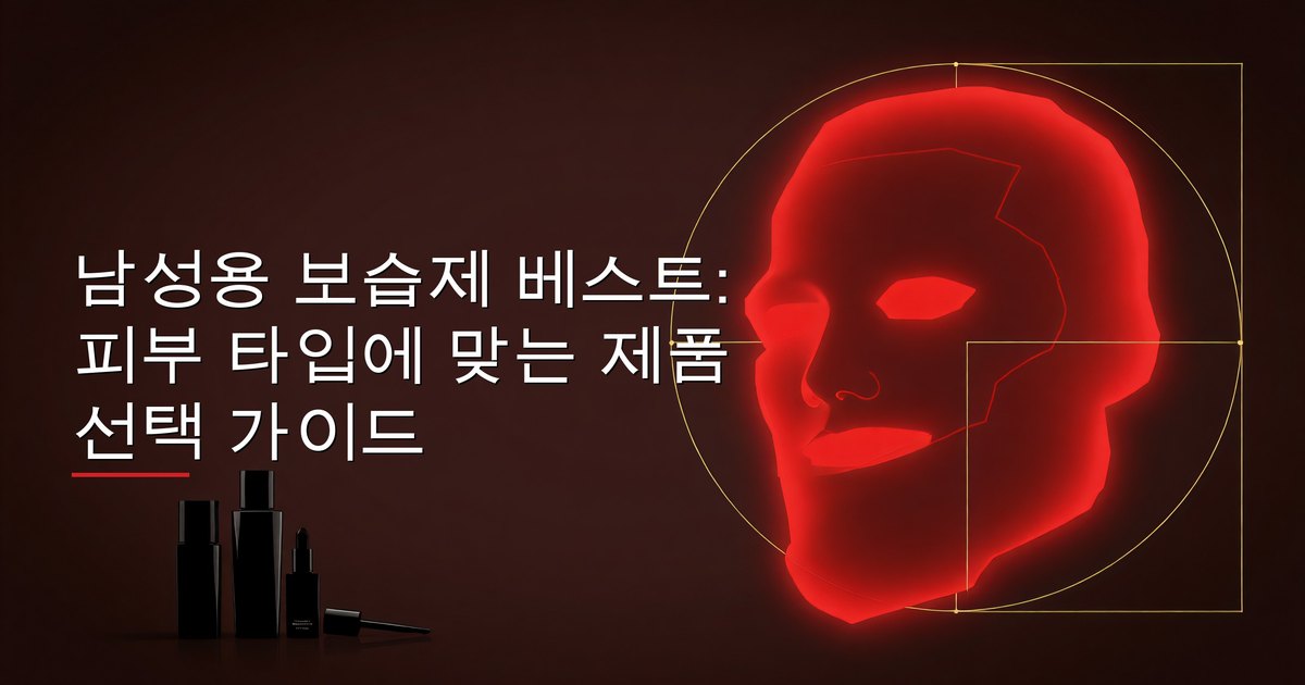 남성용 보습제 베스트: 피부 타입에 맞는 제품 선택 가이드