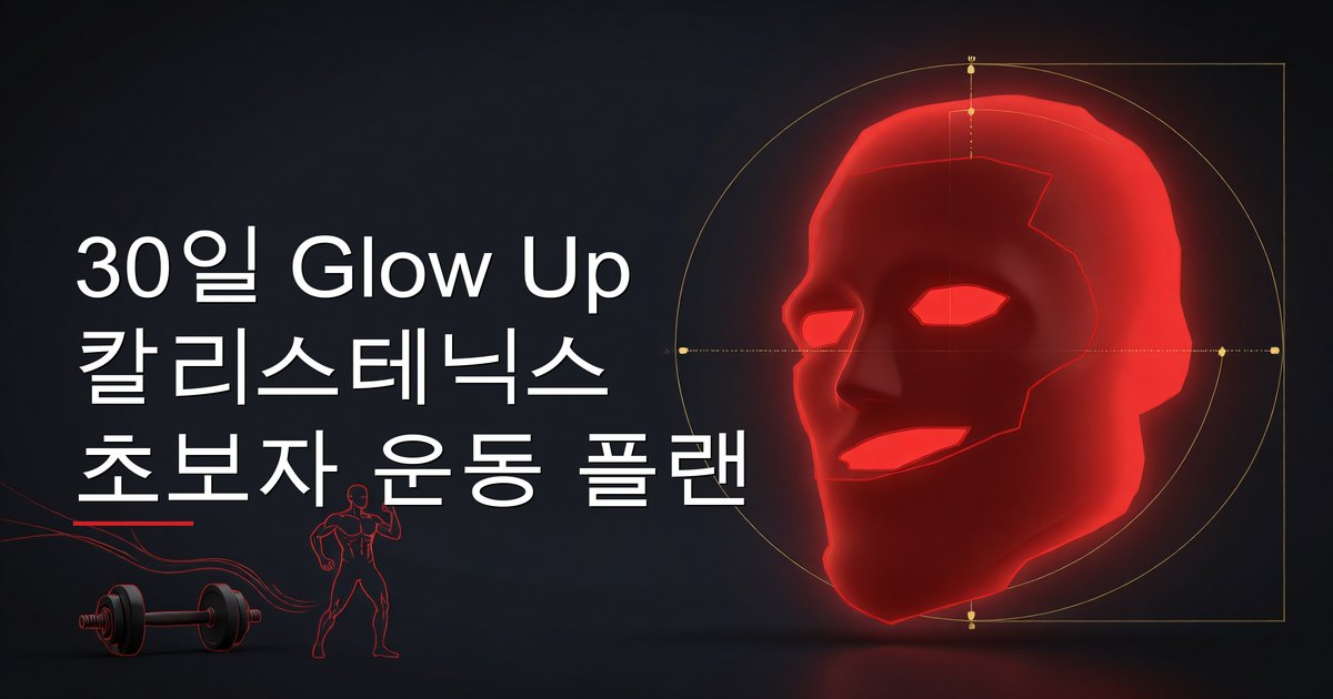 30일 Glow Up 칼리스테닉스 초보자 운동 플랜