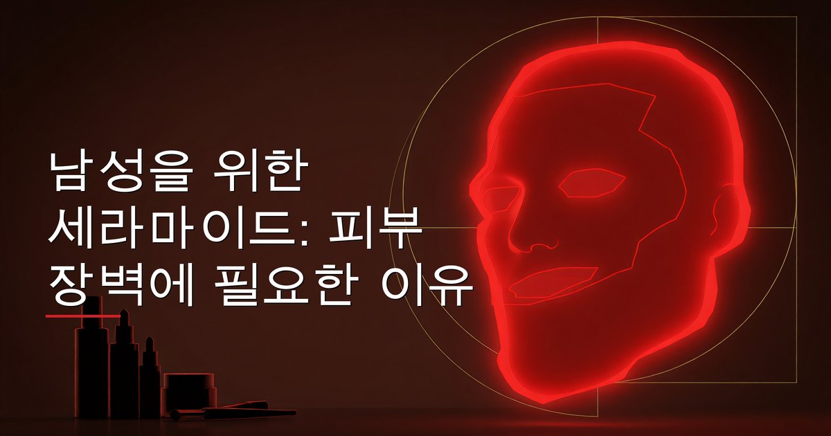 남성을 위한 세라마이드: 피부 장벽에 필요한 이유