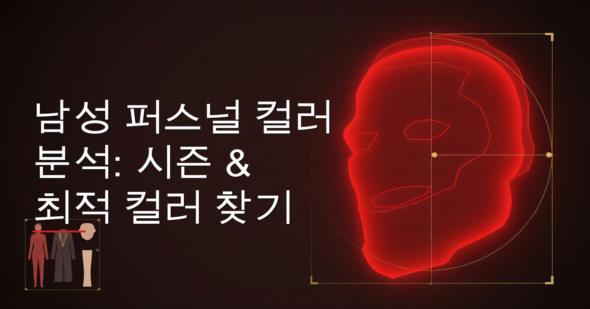 남성 퍼스널 컬러 분석: 시즌과 최적 컬러 찾기