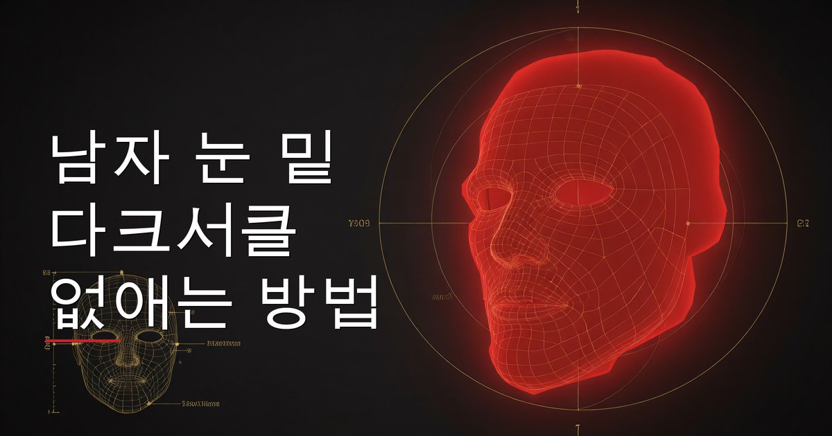 남자 눈 밑 다크서클 없애는 방법