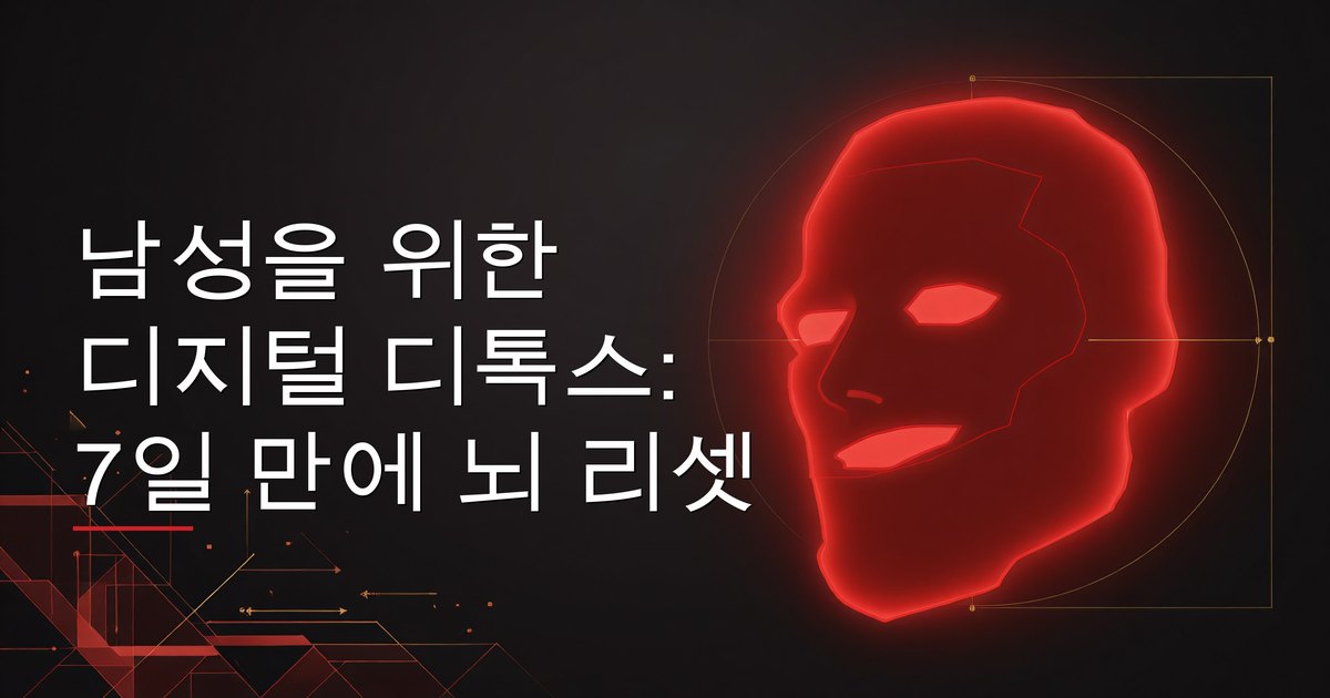 남성을 위한 디지털 디톡스: 7일 만에 뇌 리셋