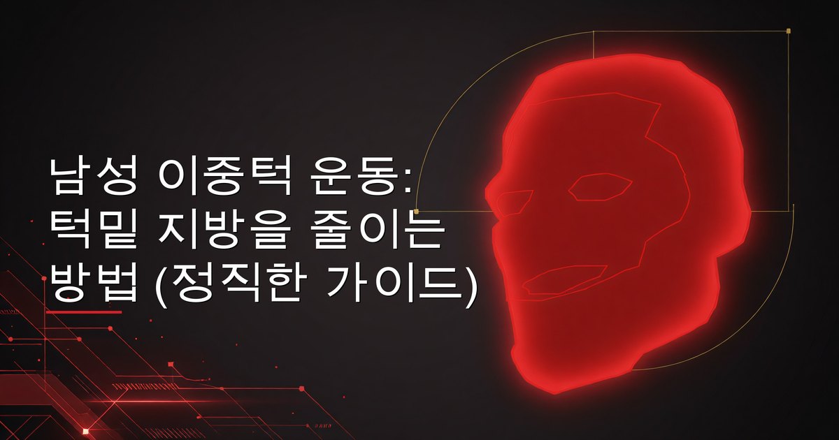 남성 이중턱 운동: 턱밑 지방을 줄이는 방법 (정직한 가이드)