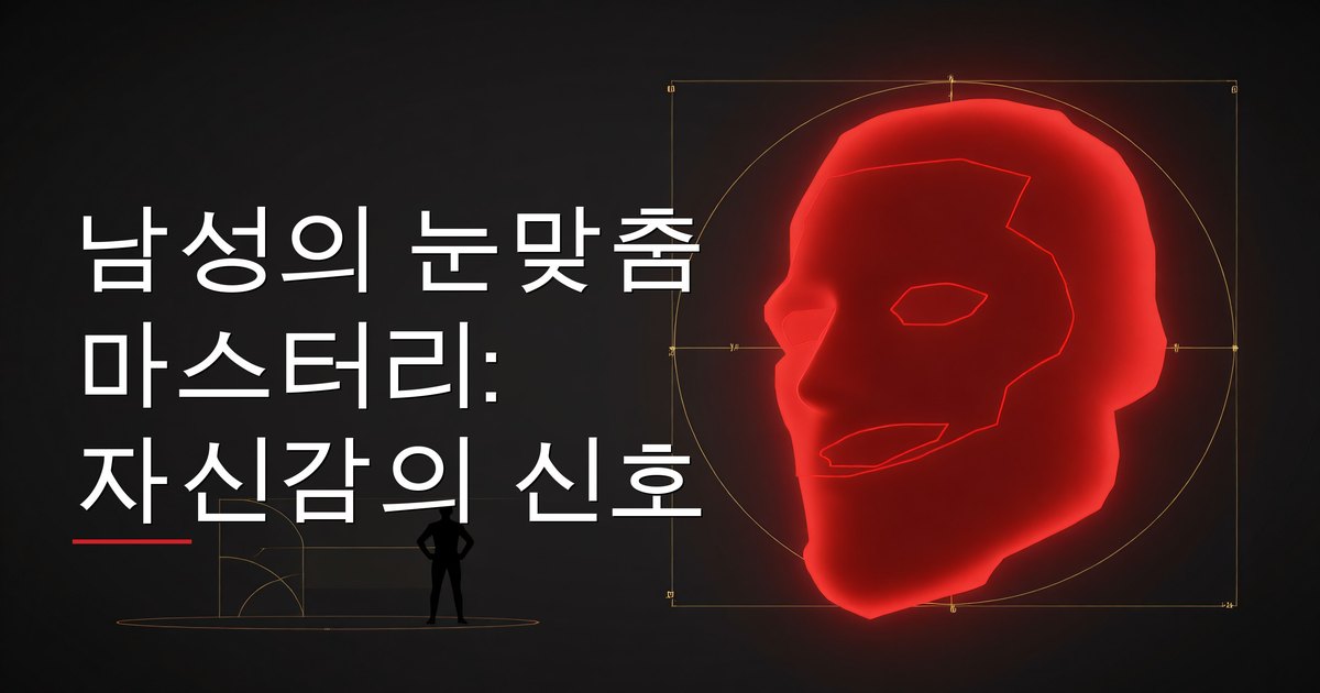 남성의 눈맞춤 마스터리: 자신감의 신호
