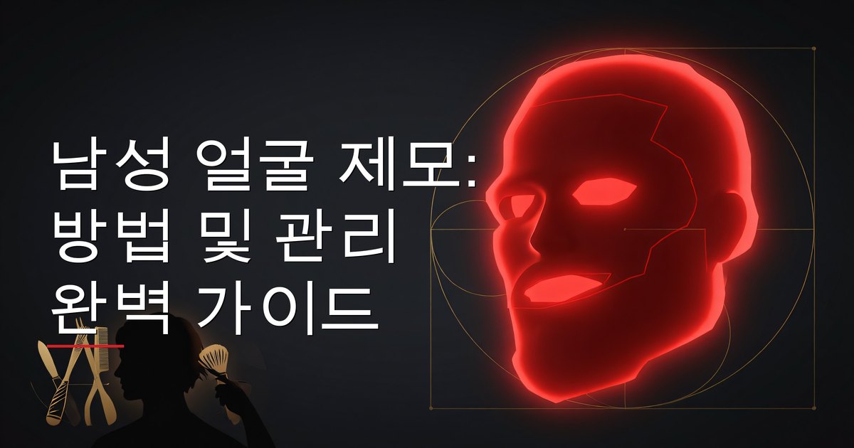 남성 얼굴 제모: 방법 및 관리 완벽 가이드